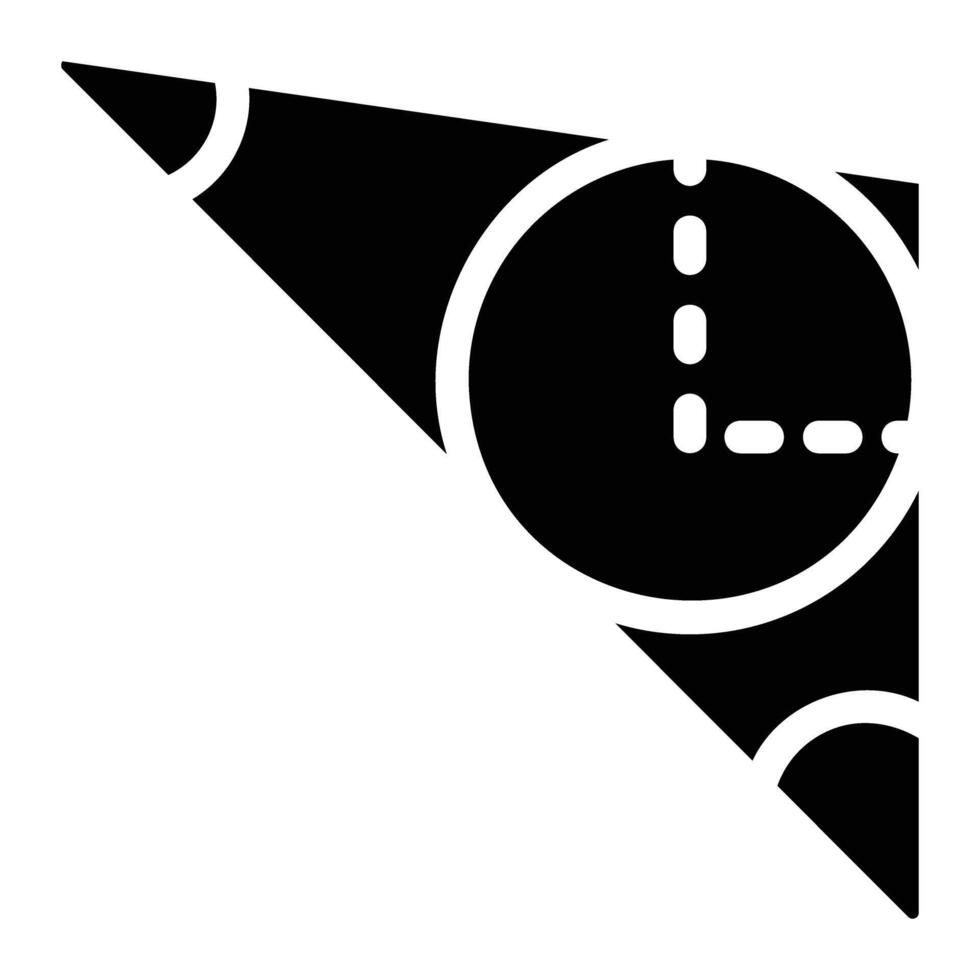 Geometrie Glyphe Symbol Hintergrund Weiß vektor