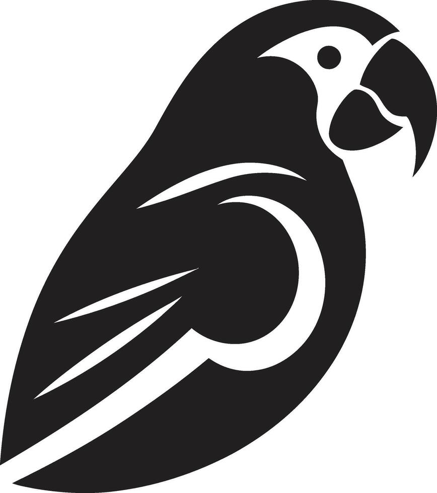 Papageien lebendig Spannweite Logo Design Vektor Vogel Eleganz aufgedeckt ikonisch Emblem Symbol