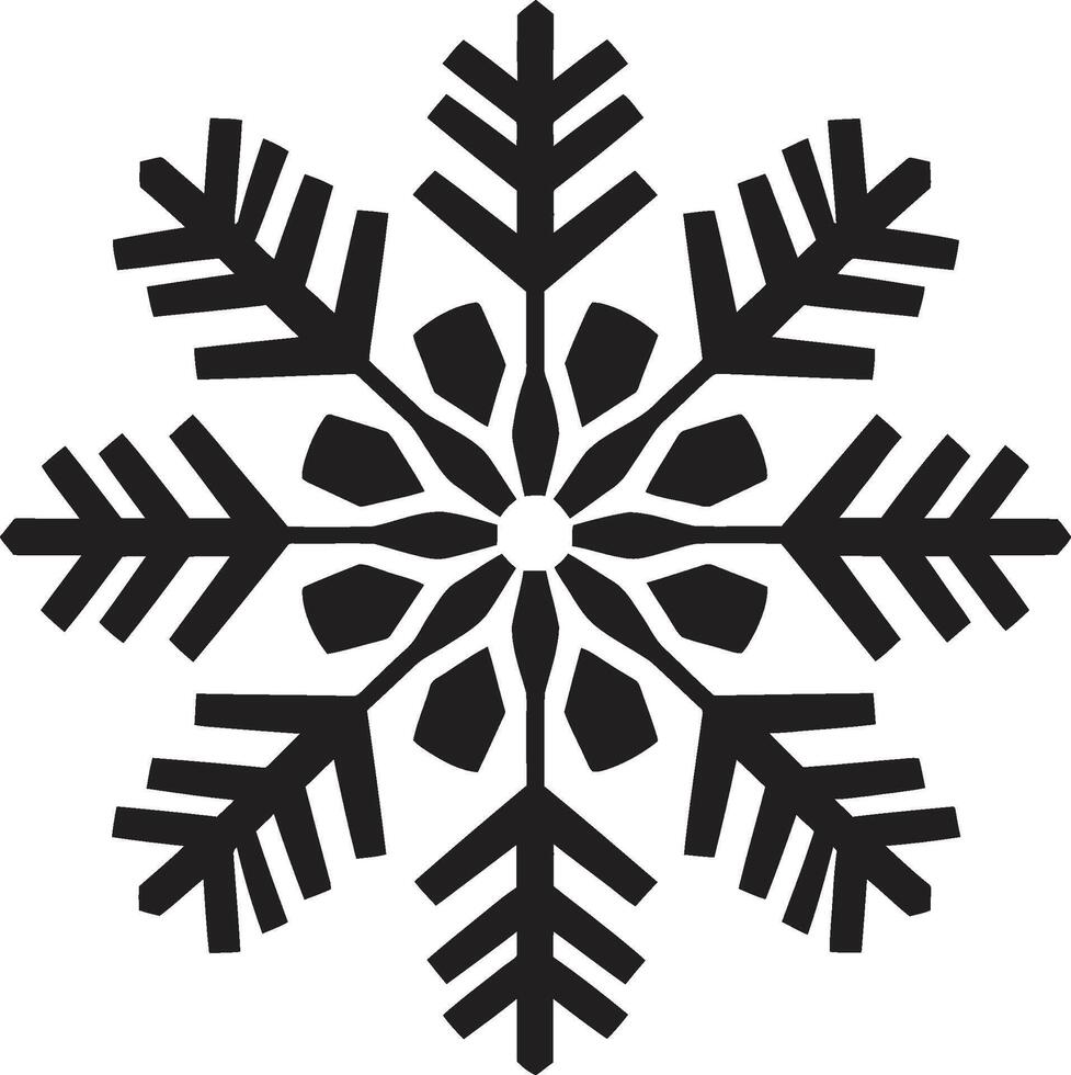 winterlich funkeln enthüllt Vektor Logo Design Schneeflocken Aura entfaltet ikonisch Emblem Design