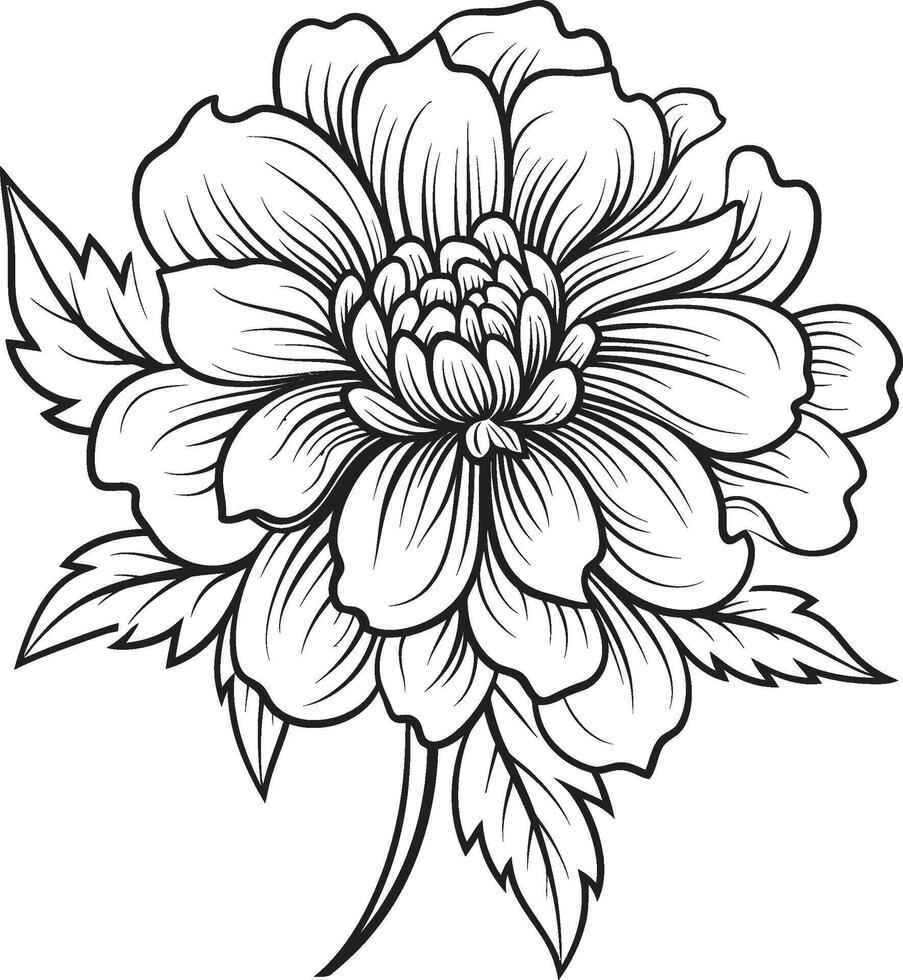 künstlerisch blühen Emblem stilvoll Ikonographie glatt Blume Vektor schwarz Logo Design