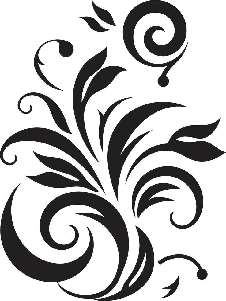 wunderlich Blüten Vektor Emblem Design blühen Symphonie dekorativ Element Logo
