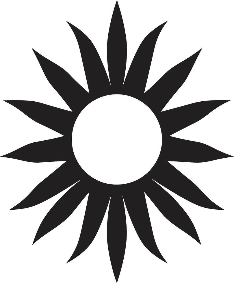 ljus horisont Sol mark härlig glimmande Sol insignier vektor