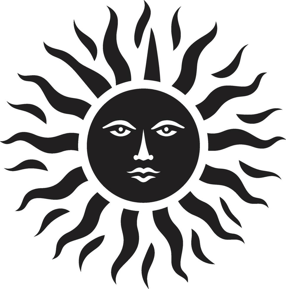 gryning briljans Sol emblem sol- spektrum Sol logotyp ikon vektor