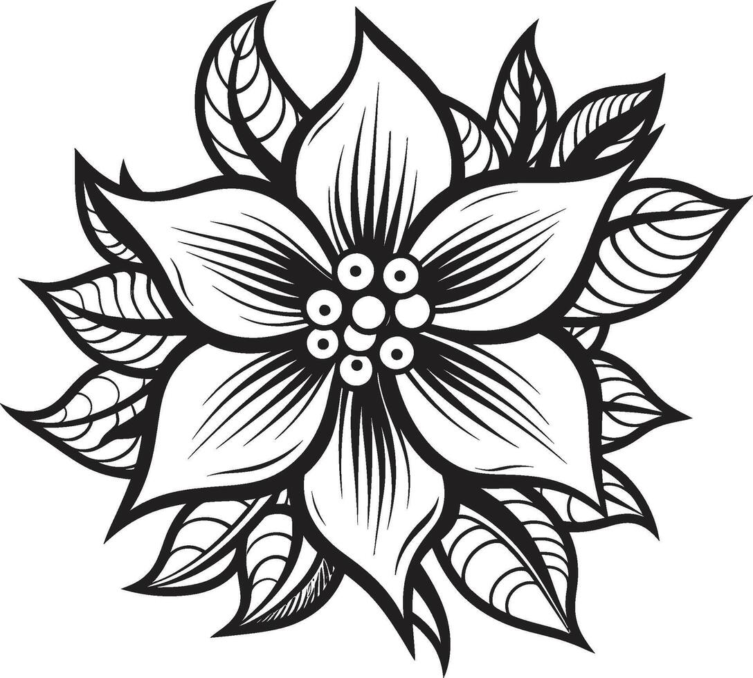 svartvit blomma artisteri symbolisk detalj singularis blomma symbol svart ikon vektor