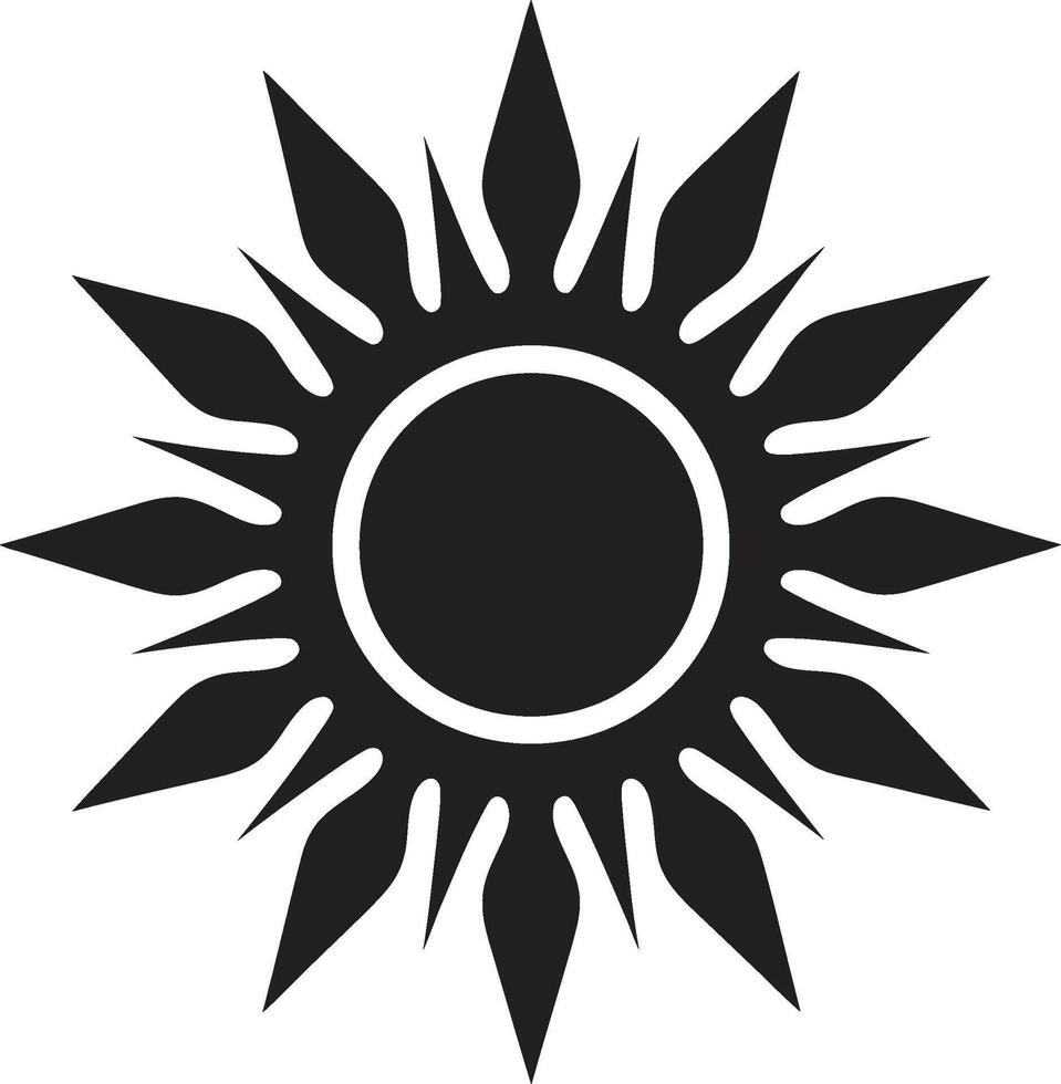 levande livlighet Sol ikon sol- signet Sol emblem design vektor