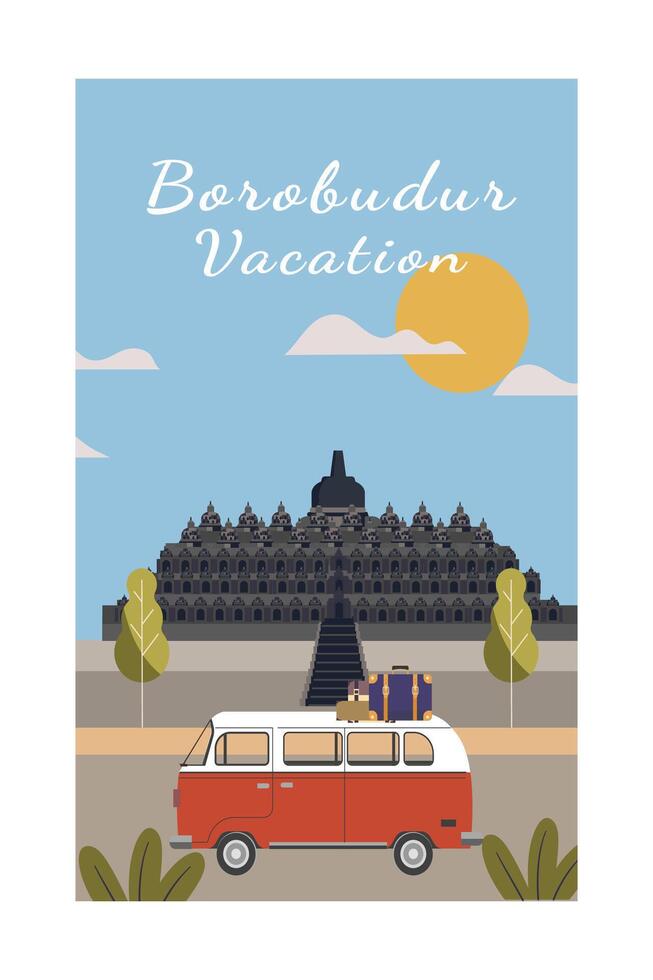 Borobudur Ferien Tourismus vektor