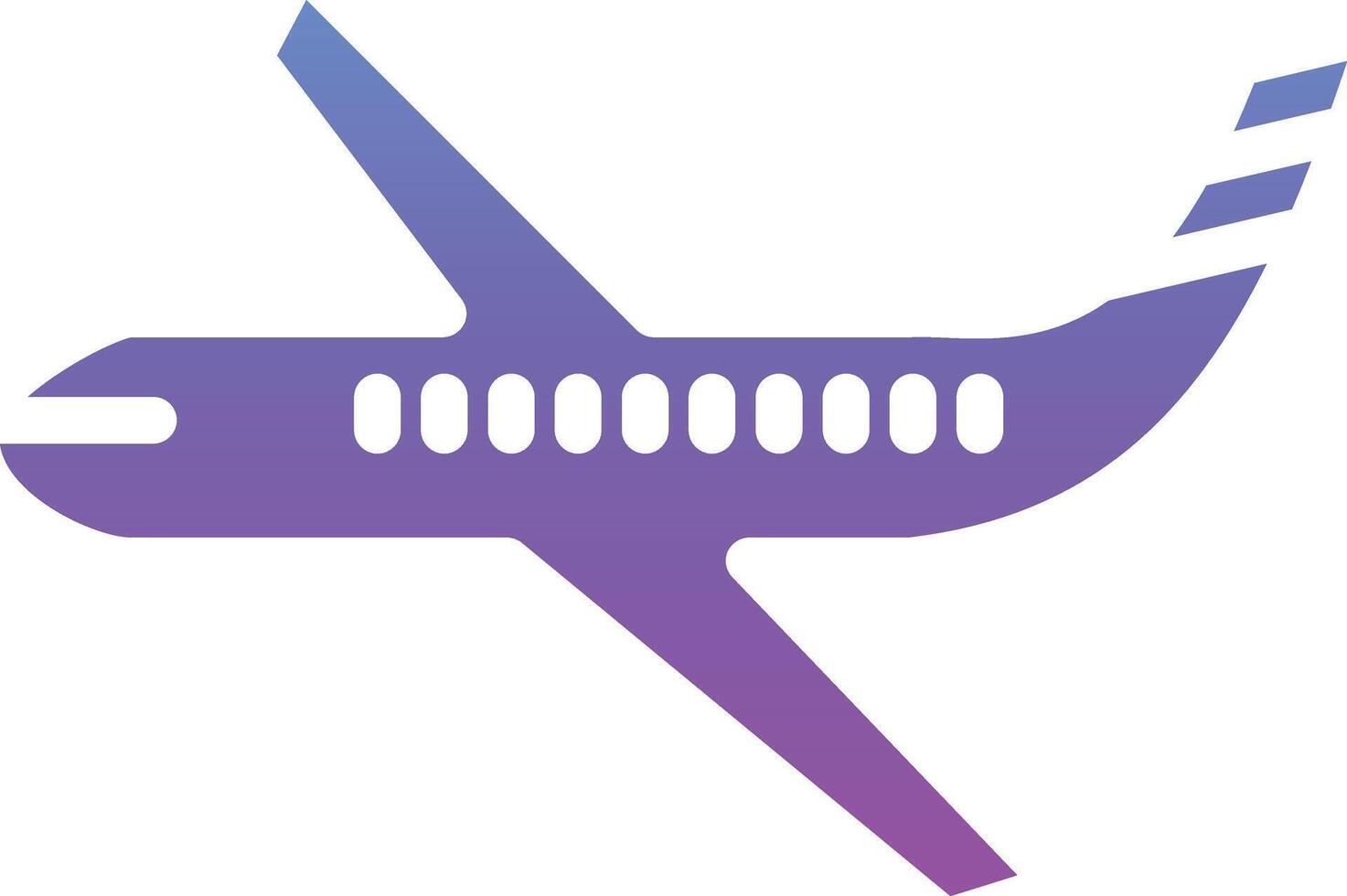 Flugzeug-Vektor-Symbol vektor