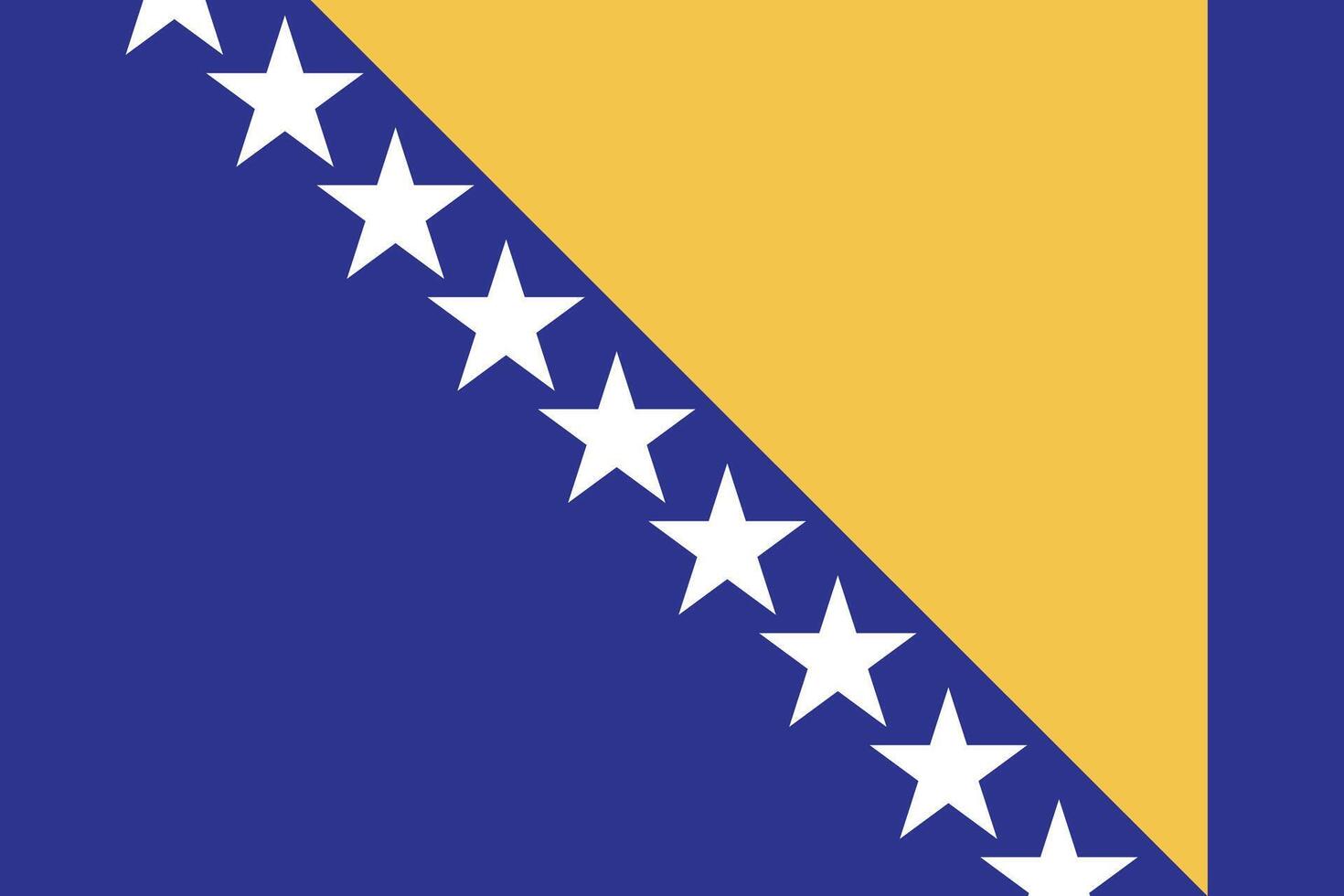 Bosnien und Herzegowina Flagge National Emblem Grafik Element Illustration vektor