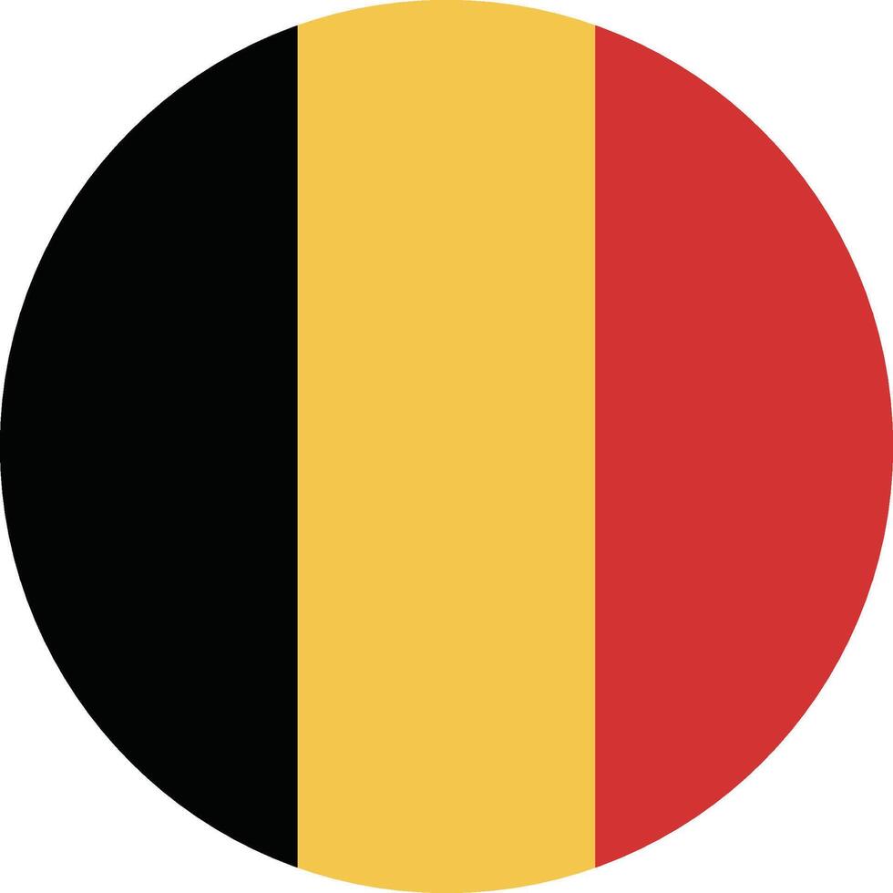 Belgien Flagge National Emblem Grafik Element Illustration vektor