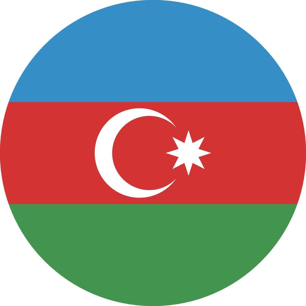 Aserbaidschan Flagge National Emblem Grafik Element Illustration vektor