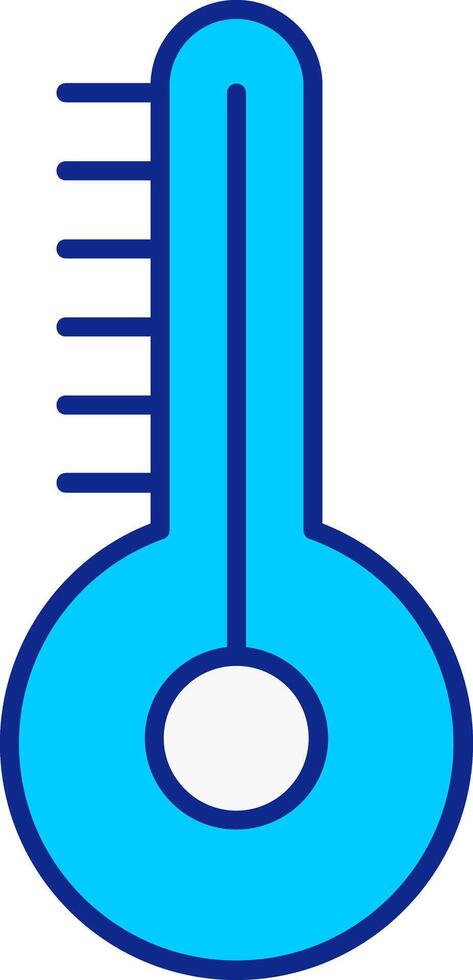 Temperatur Blau gefüllt Symbol vektor