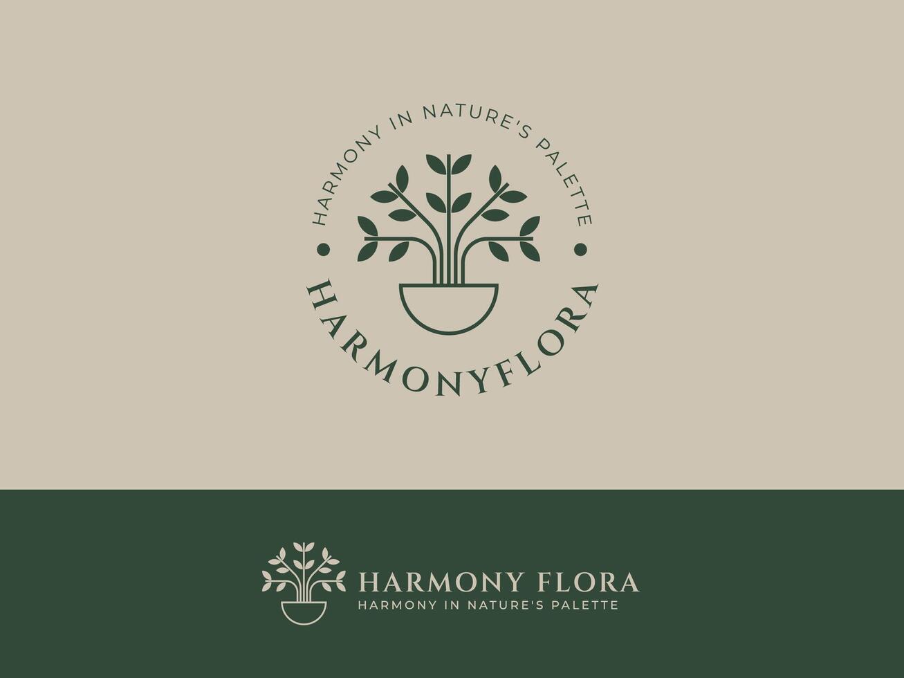 Logo Vorlage zum ästhetisch Blume und Blatt Industrie vektor
