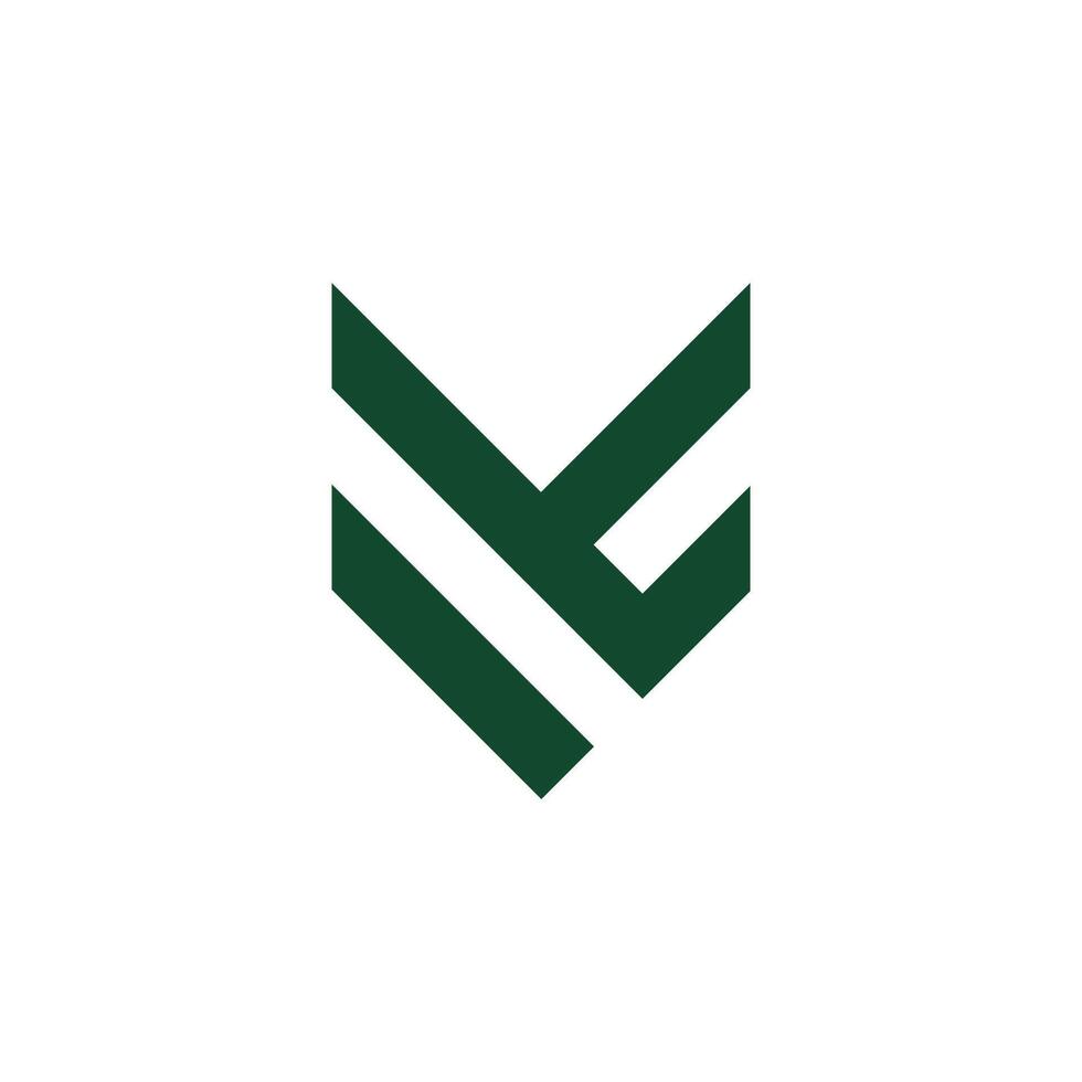 Initiale Brief mf oder fm Logo Vektor Design Vorlage