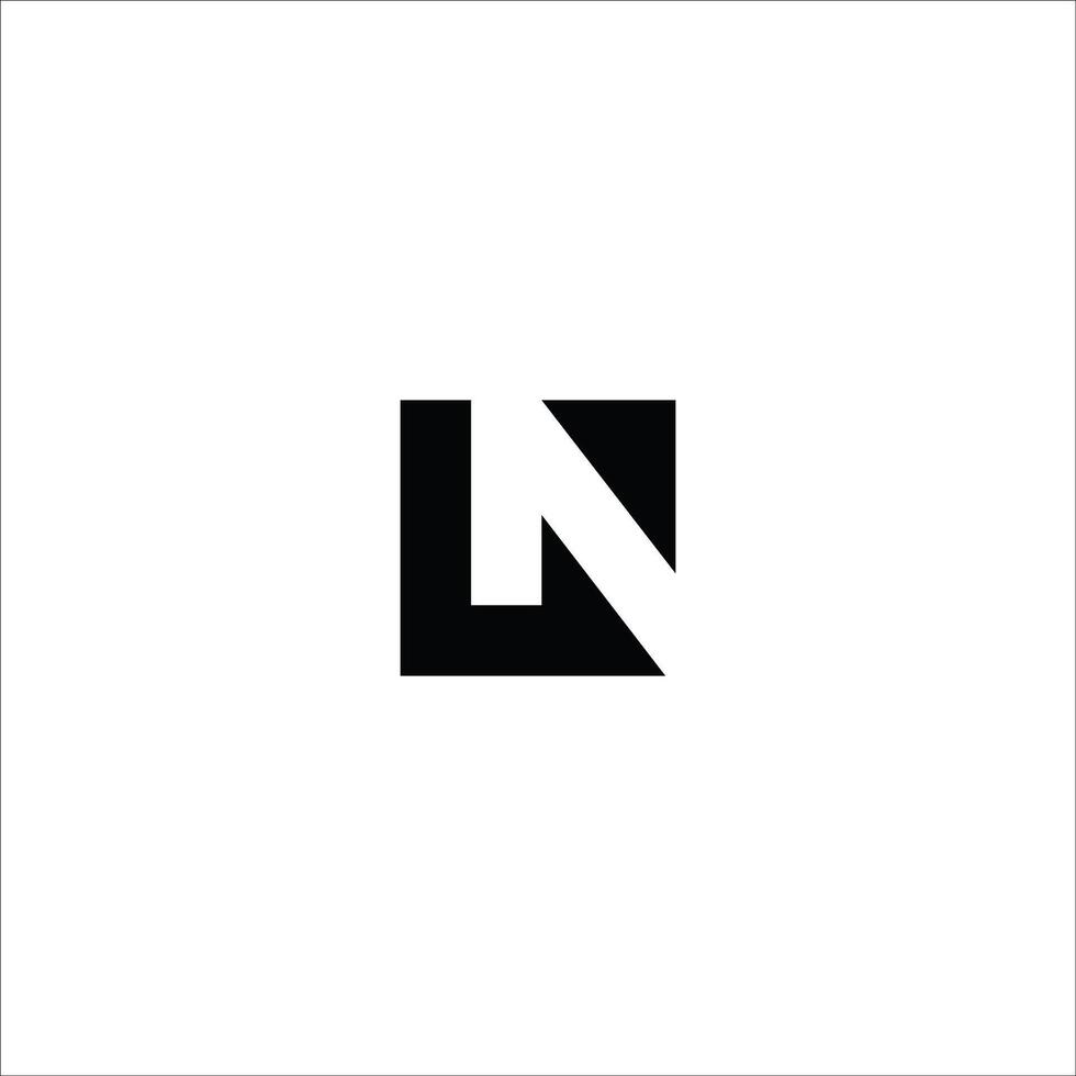 Initiale Brief ln Logo oder nl Logo Vektor Design Vorlage