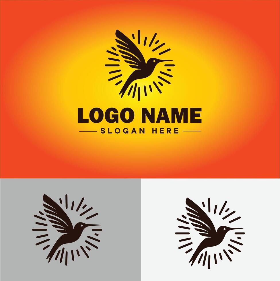 Kolibri Logo Vektor Kunst Symbol Grafik zum Unternehmen Marke Geschäft Symbol Kolibri Logo Vorlage