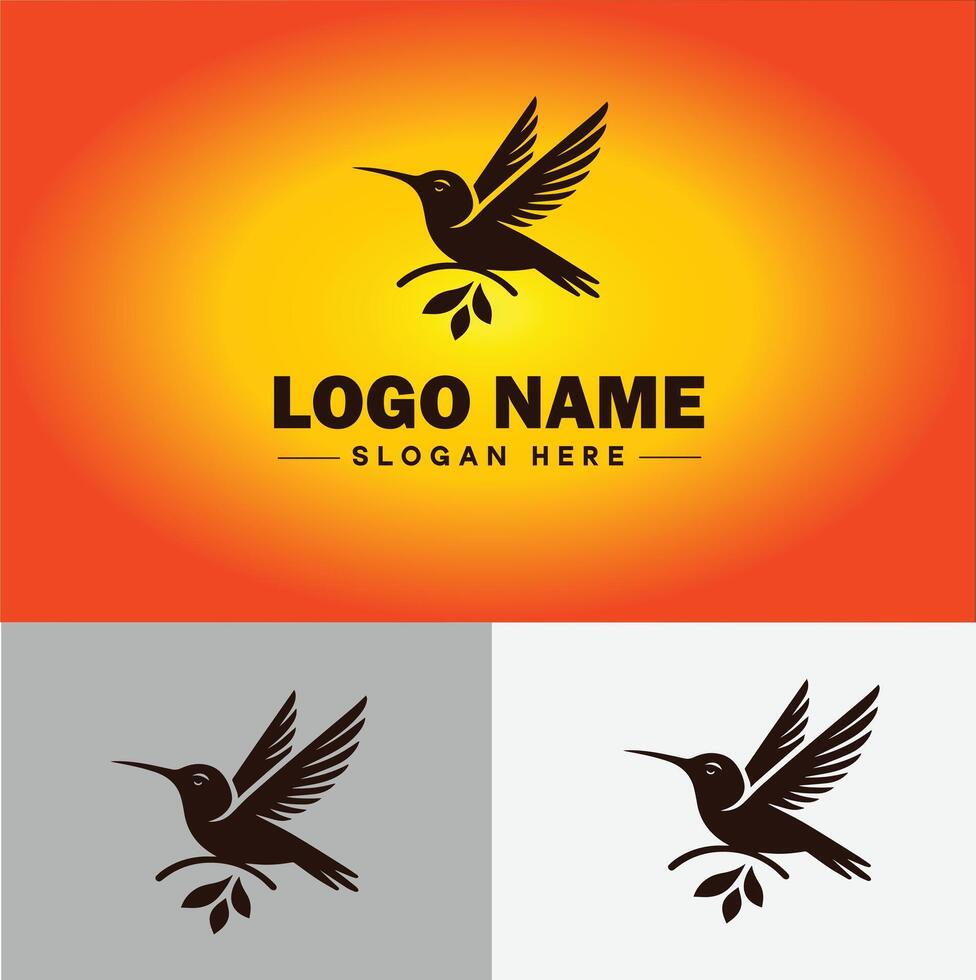 Kolibri Logo Vektor Kunst Symbol Grafik zum Unternehmen Marke Geschäft Symbol Kolibri Logo Vorlage