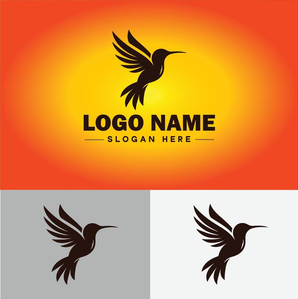 Kolibri Logo Vektor Kunst Symbol Grafik zum Unternehmen Marke Geschäft Symbol Kolibri Logo Vorlage