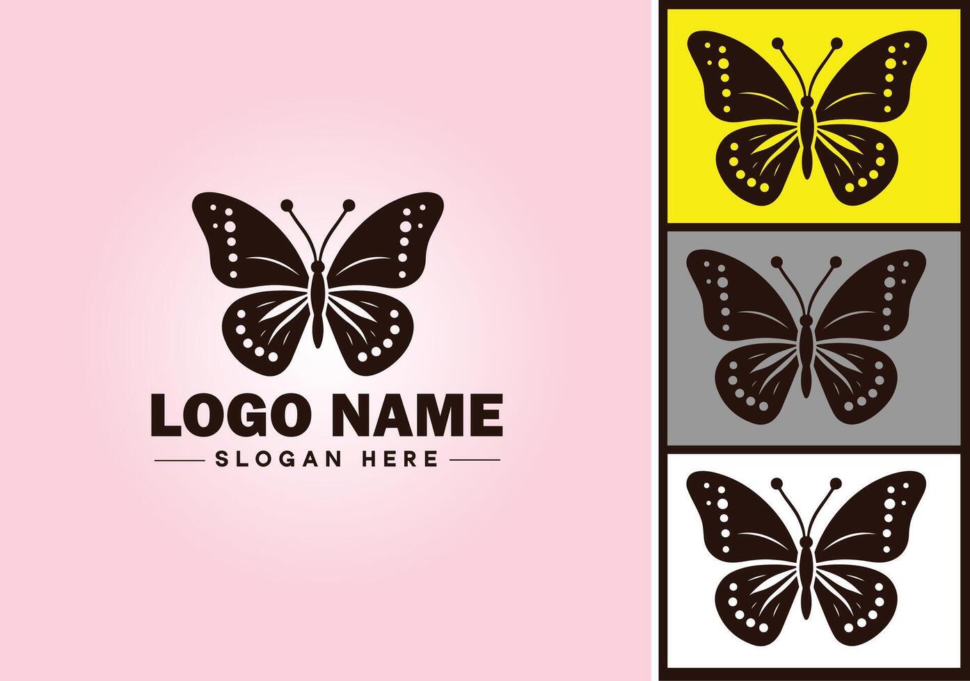 Schmetterling Logo Vektor Kunst Symbol Grafik zum Unternehmen Marke Symbol Schmetterling Logo Vorlage