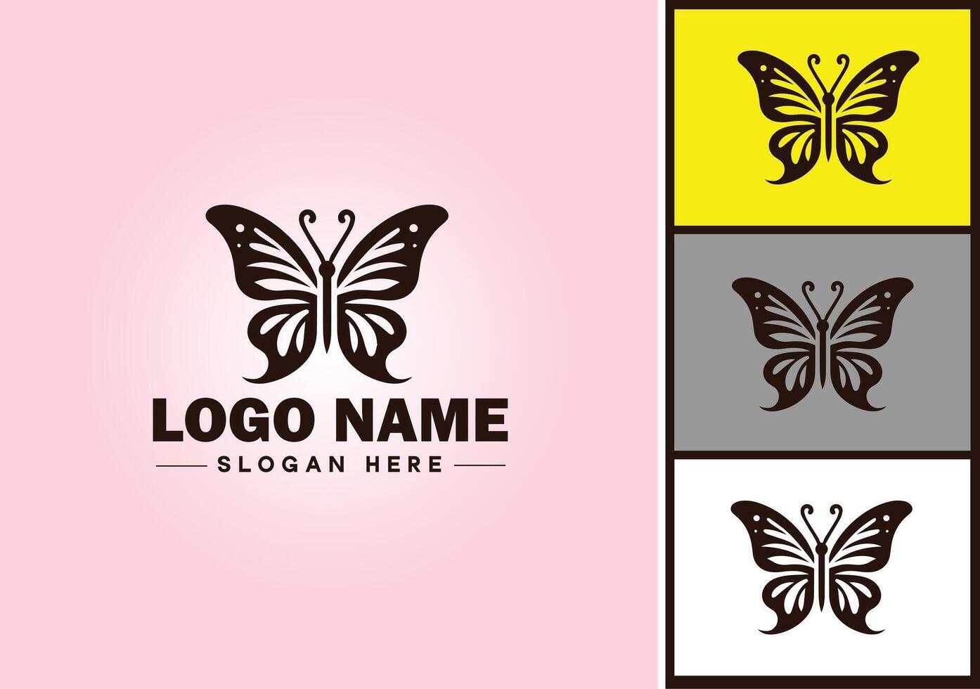 Schmetterling Logo Vektor Kunst Symbol Grafik zum Unternehmen Marke Symbol Schmetterling Logo Vorlage