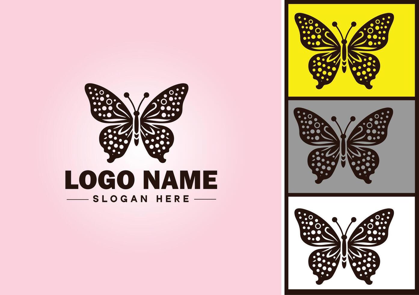 Schmetterling Logo Vektor Kunst Symbol Grafik zum Unternehmen Marke Symbol Schmetterling Logo Vorlage