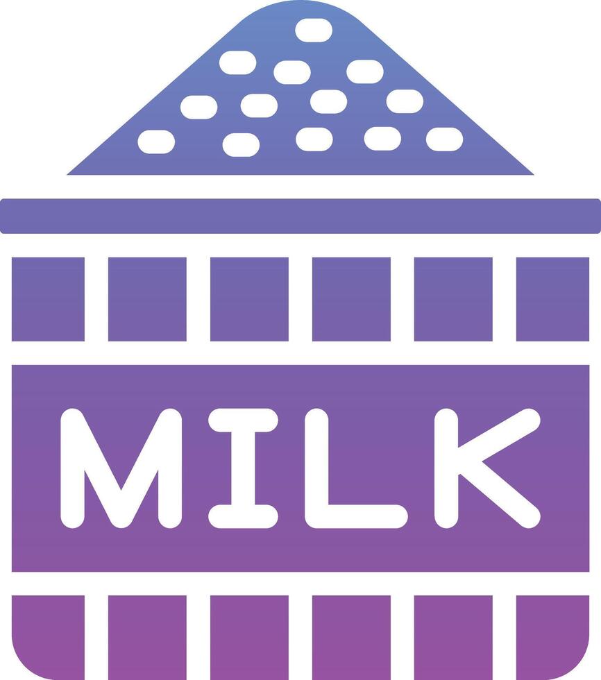Milch Pulver Vektor Symbol