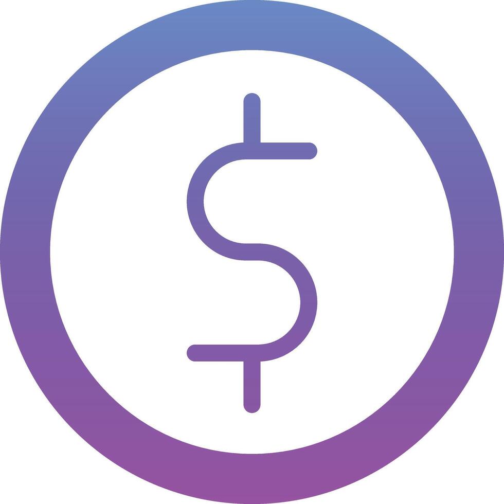 Dollar-Vektor-Symbol vektor