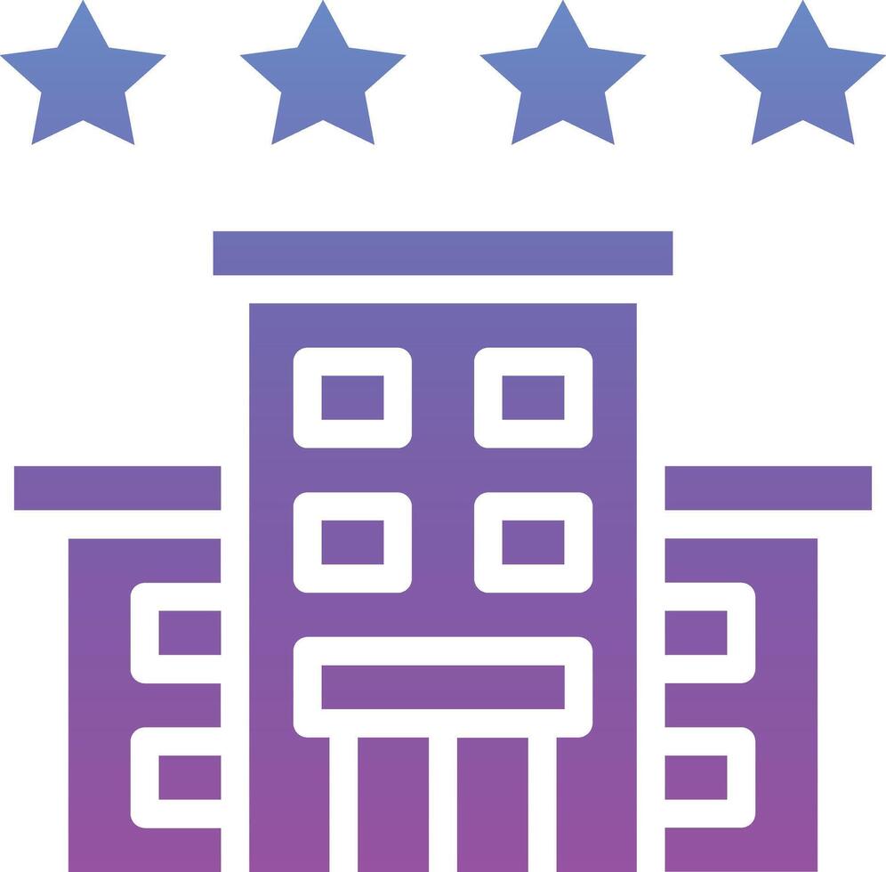 4 Star Hotel Vektor Symbol