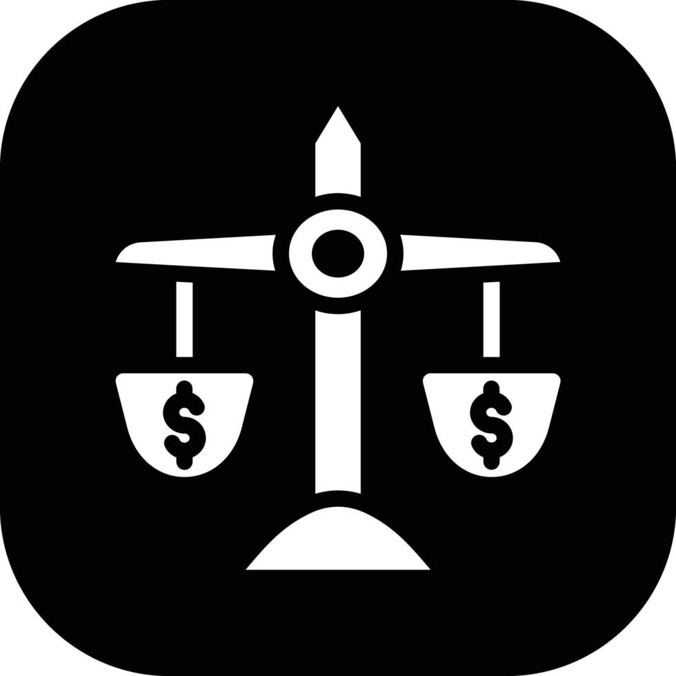 valuta balans vektor ikon