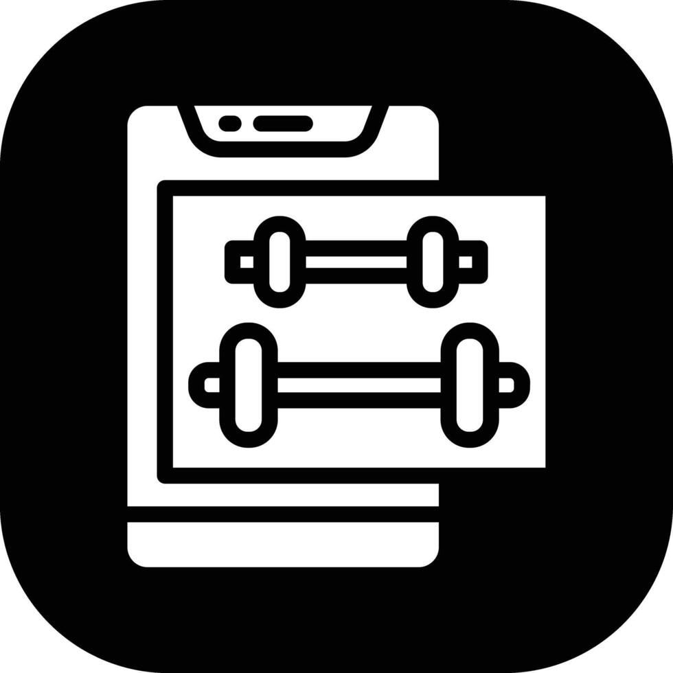 online Fitnessstudio Vektor Symbol