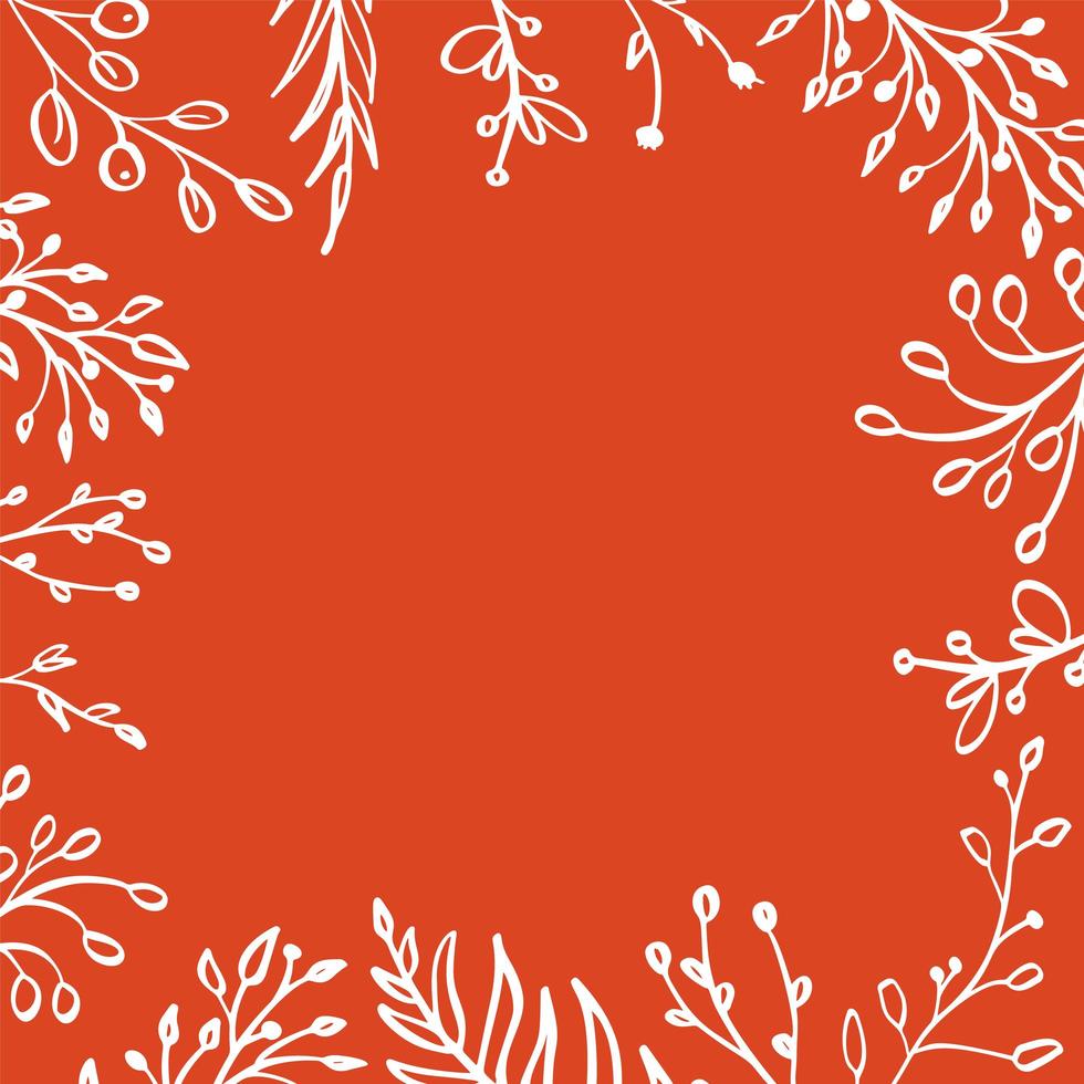 Vektorillustration Herbsthintergrund, Baumblätter, orange Hintergrund, Entwurf für Herbstsaisonfahne, Plakat oder Erntedankfestgrußkarte, Festivaleinladungskunststil vektor