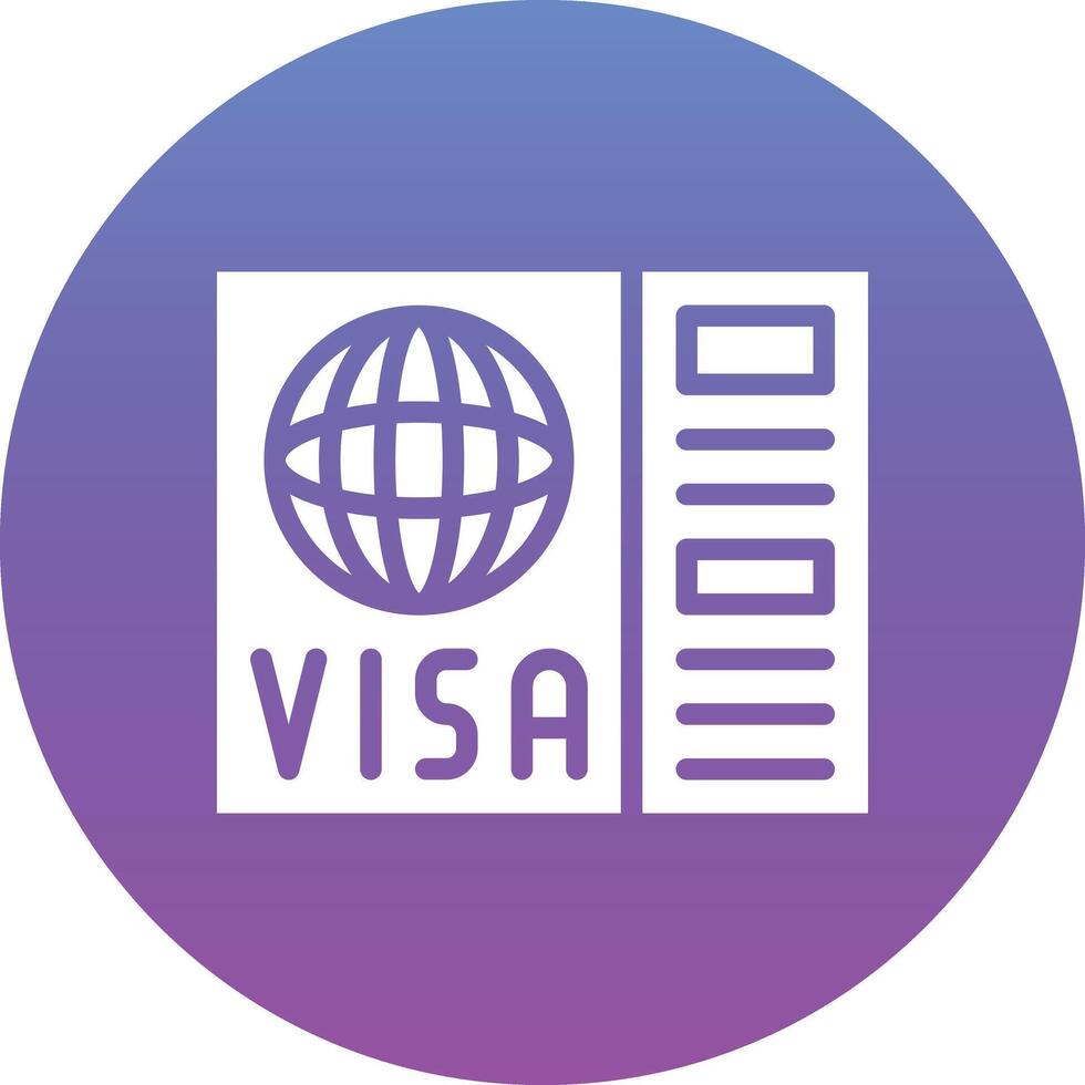 Visa-Vektor-Symbol vektor