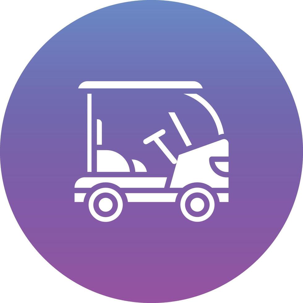Golfwagen-Vektor-Symbol vektor