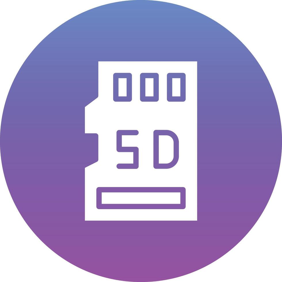 SD-Kartenvektorsymbol vektor
