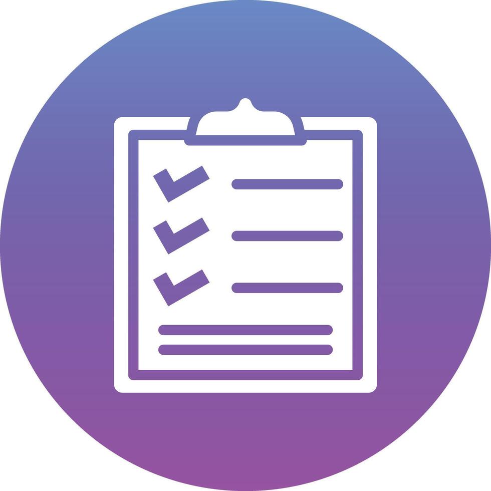 Checkliste Vektor Icon