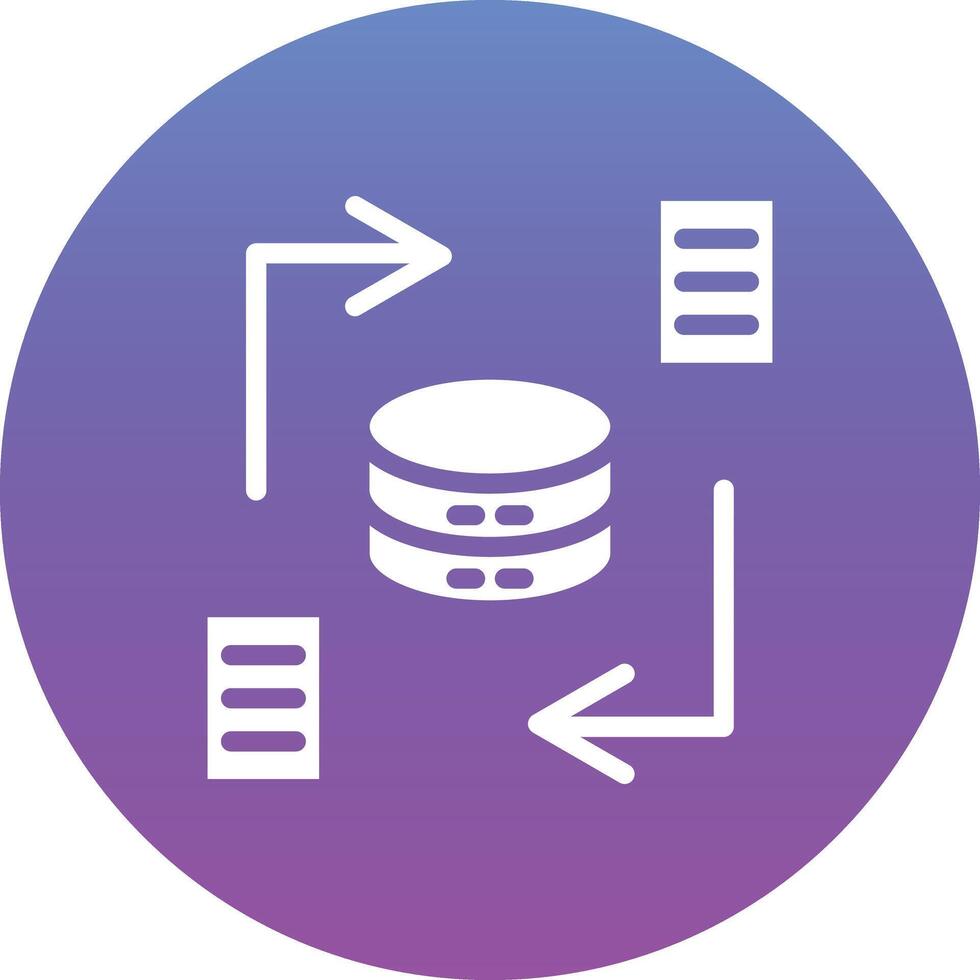 Vektorsymbol für die Datensynchronisierung vektor