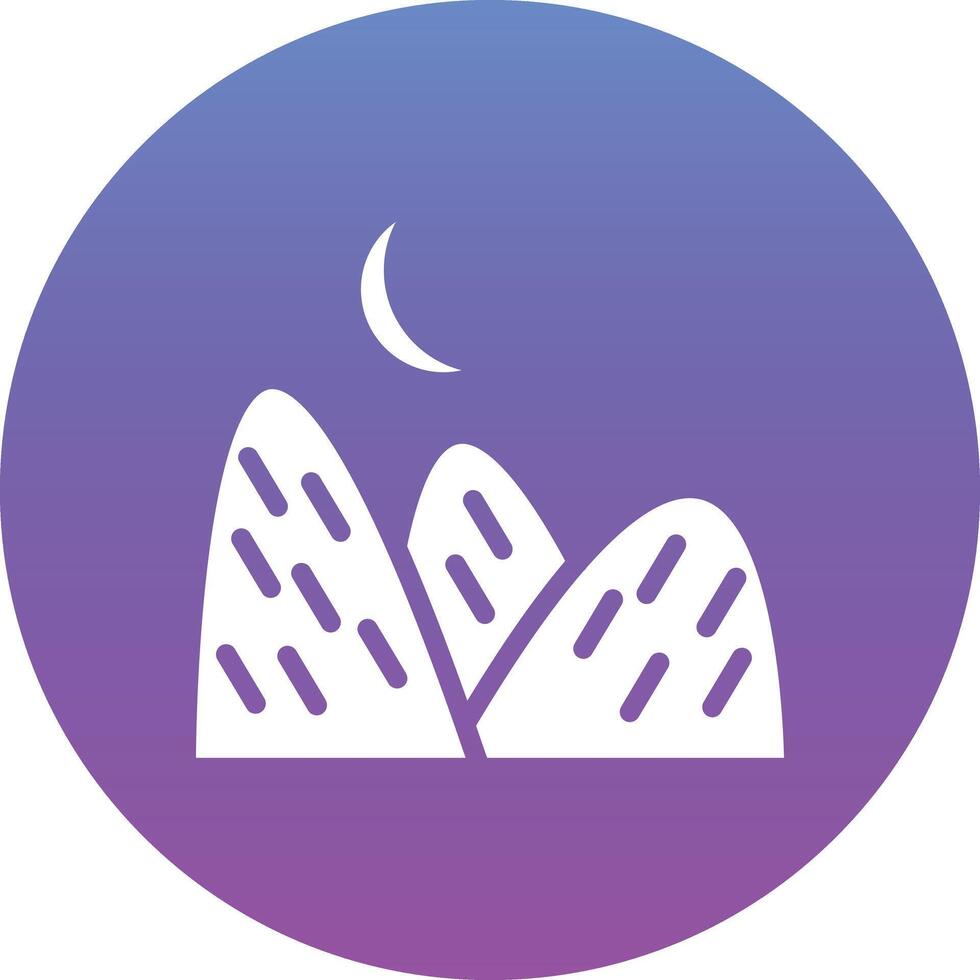 Mond Landschaft Vektor Symbol