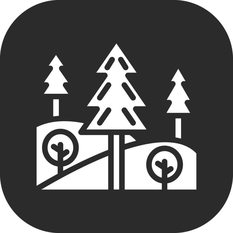 skog landskap vektor ikon