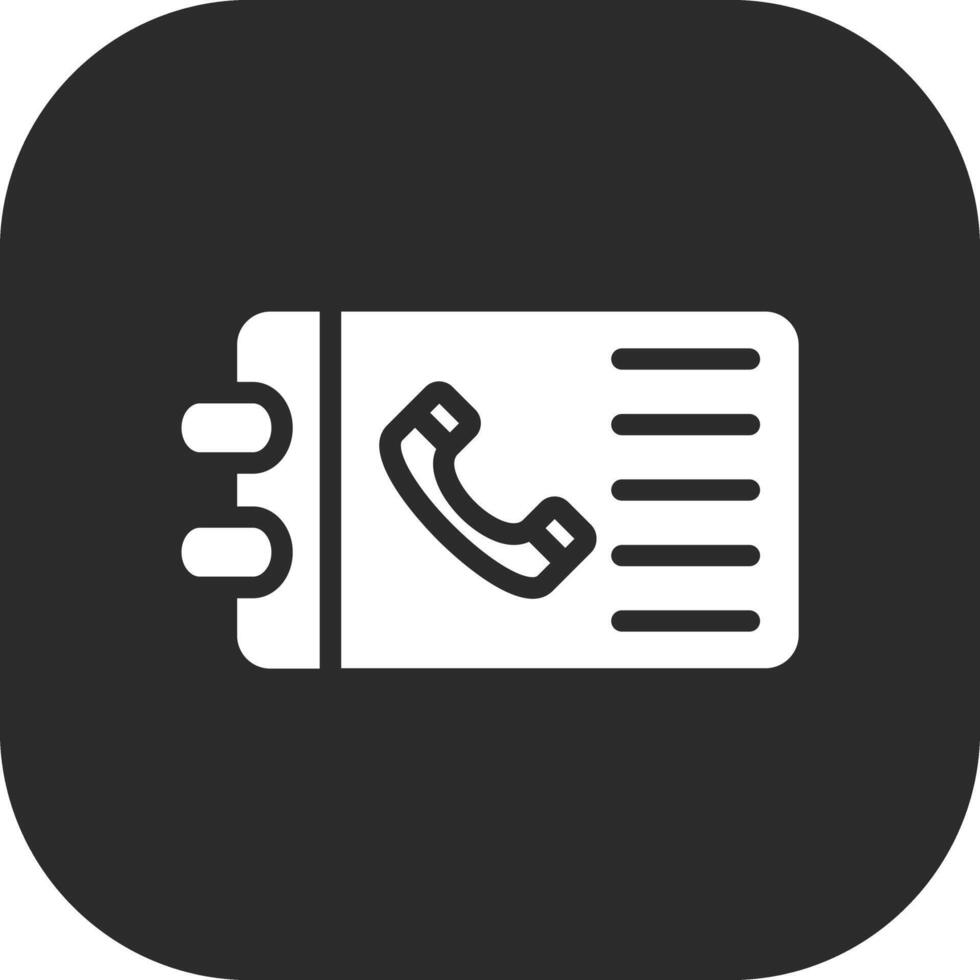 Telefonbuch Vektor Icon