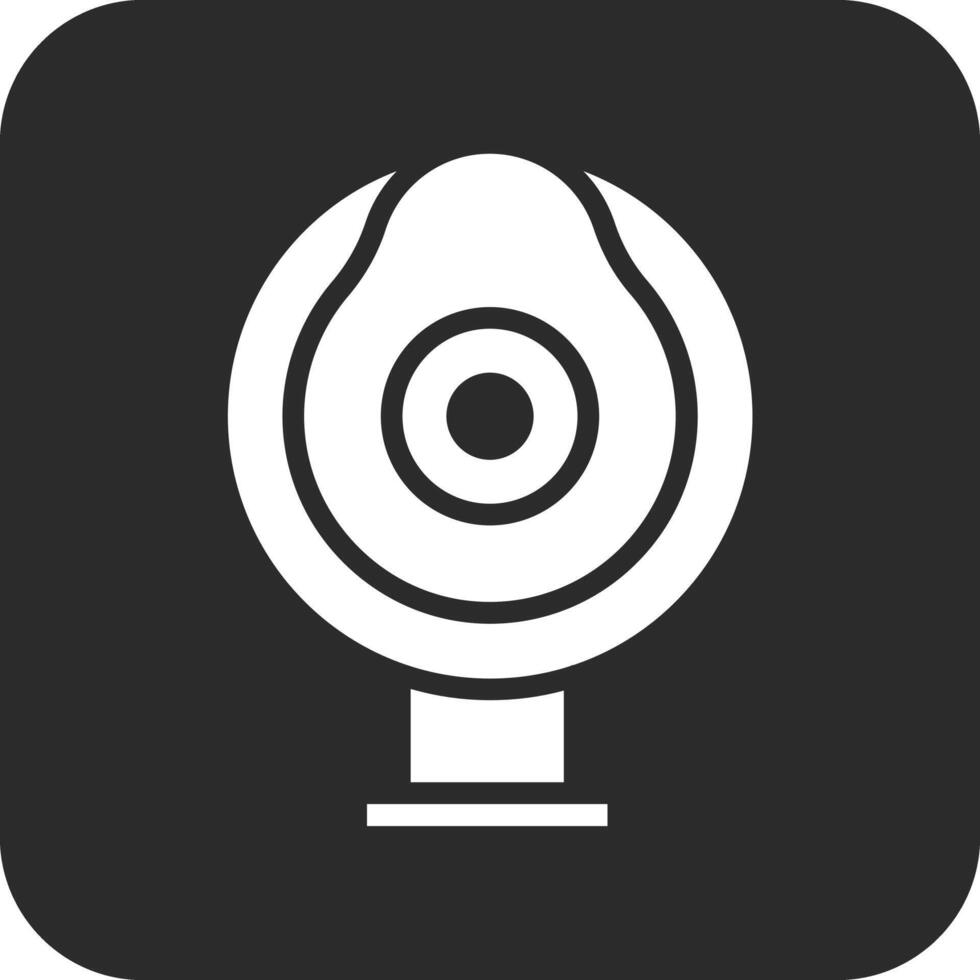 rundes Webcam-Vektorsymbol vektor