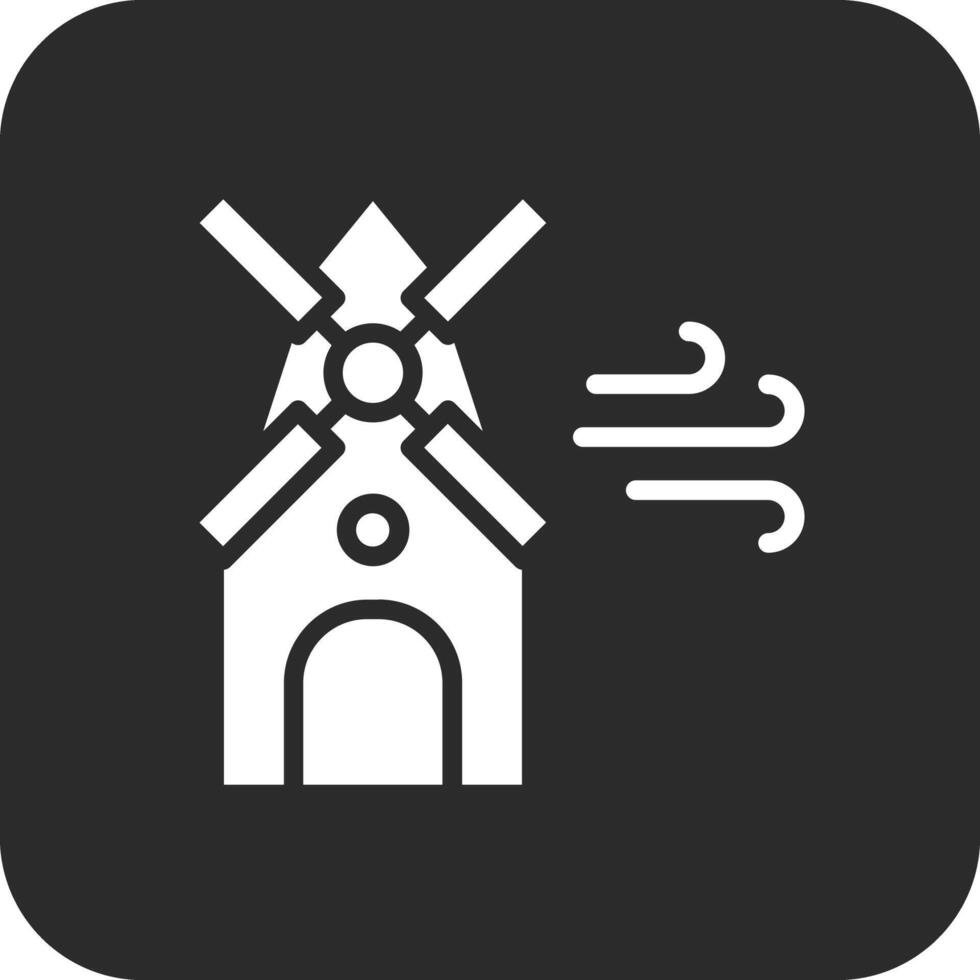 Symbol für Windmühlenvektor vektor