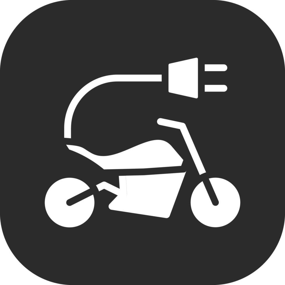 elektrisk cykel vektor ikon