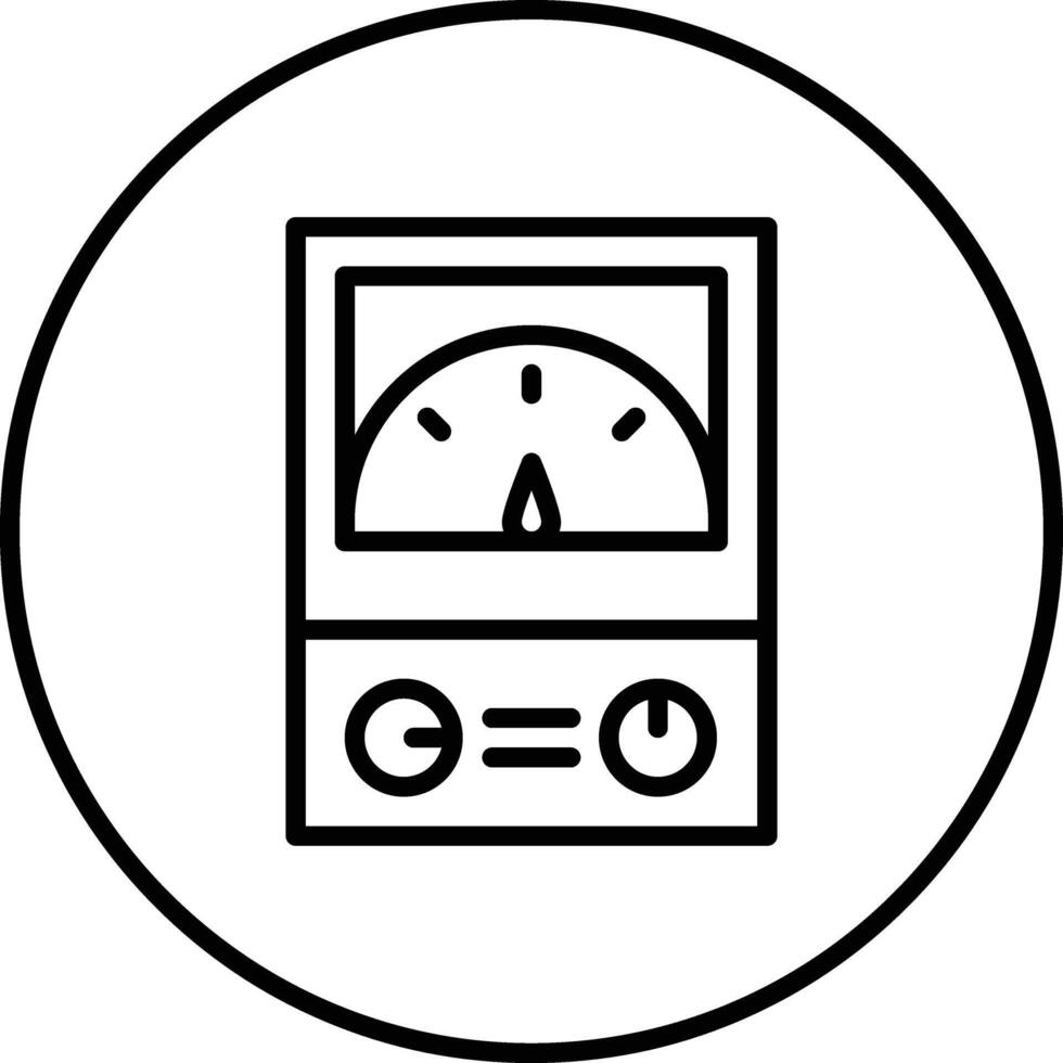 Amperemeter-Vektor-Symbol vektor