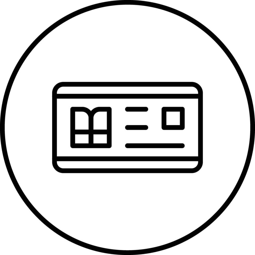 bibliotek kort vektor ikon