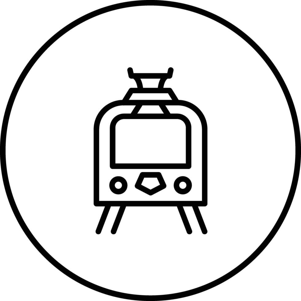 Straßenbahn Vektor Symbol