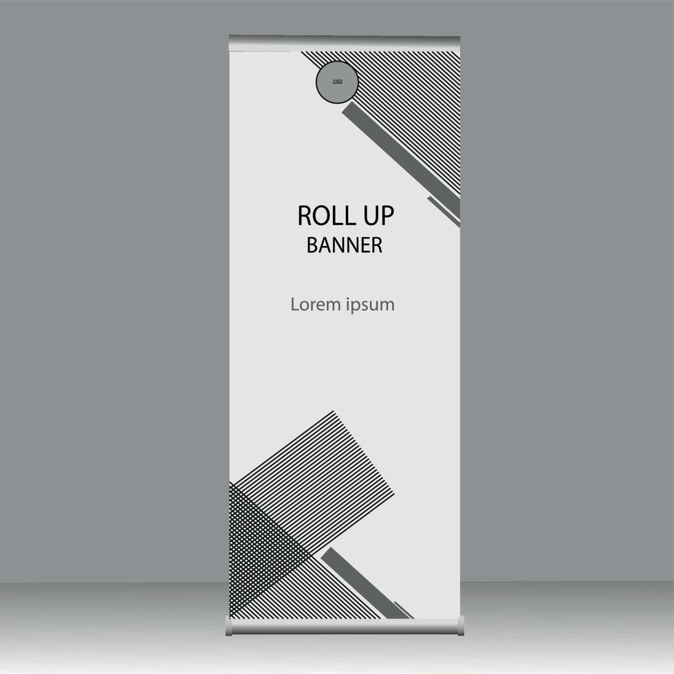 Roll-Up-Banner-Vorlage vektor