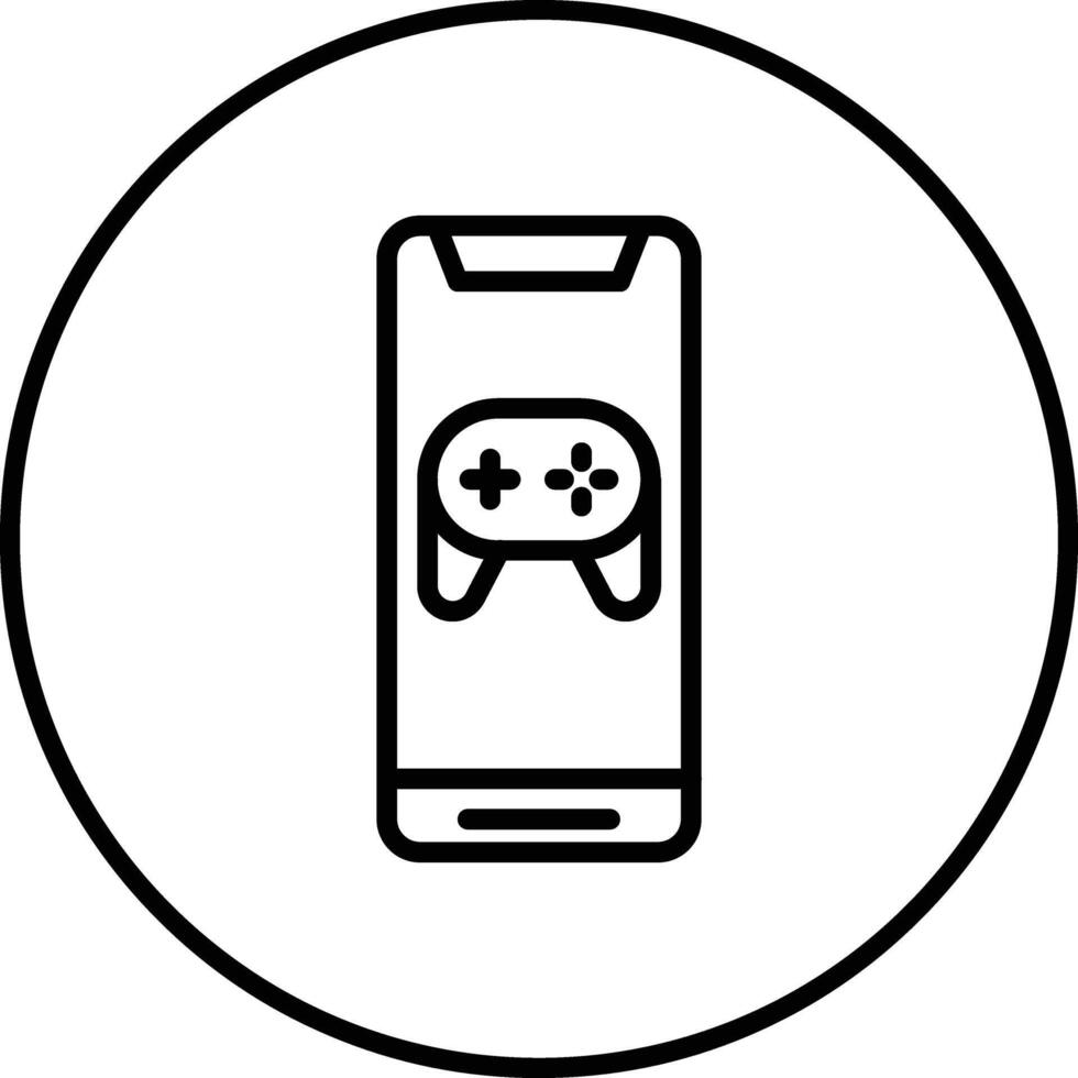 mobil spel trösta vektor ikon