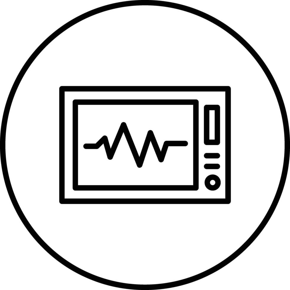 elektrokardiogram vektor ikon