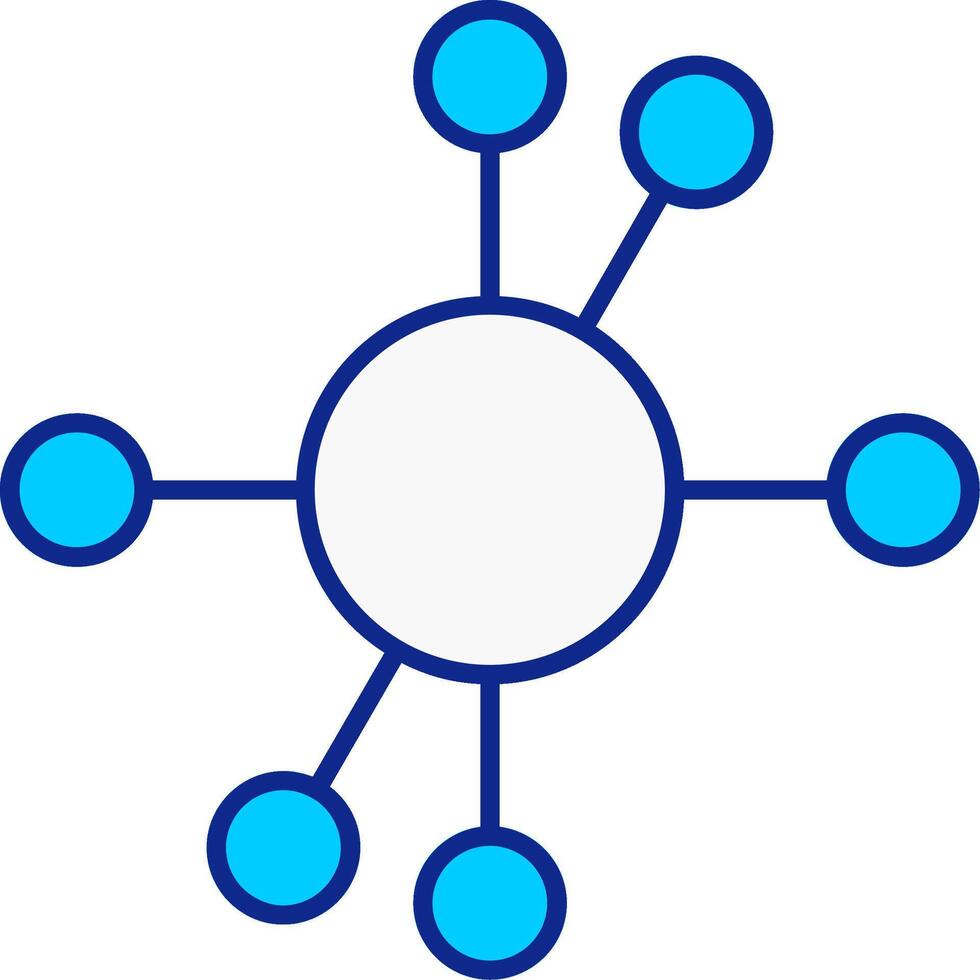 Diagramm Blau gefüllt Symbol vektor