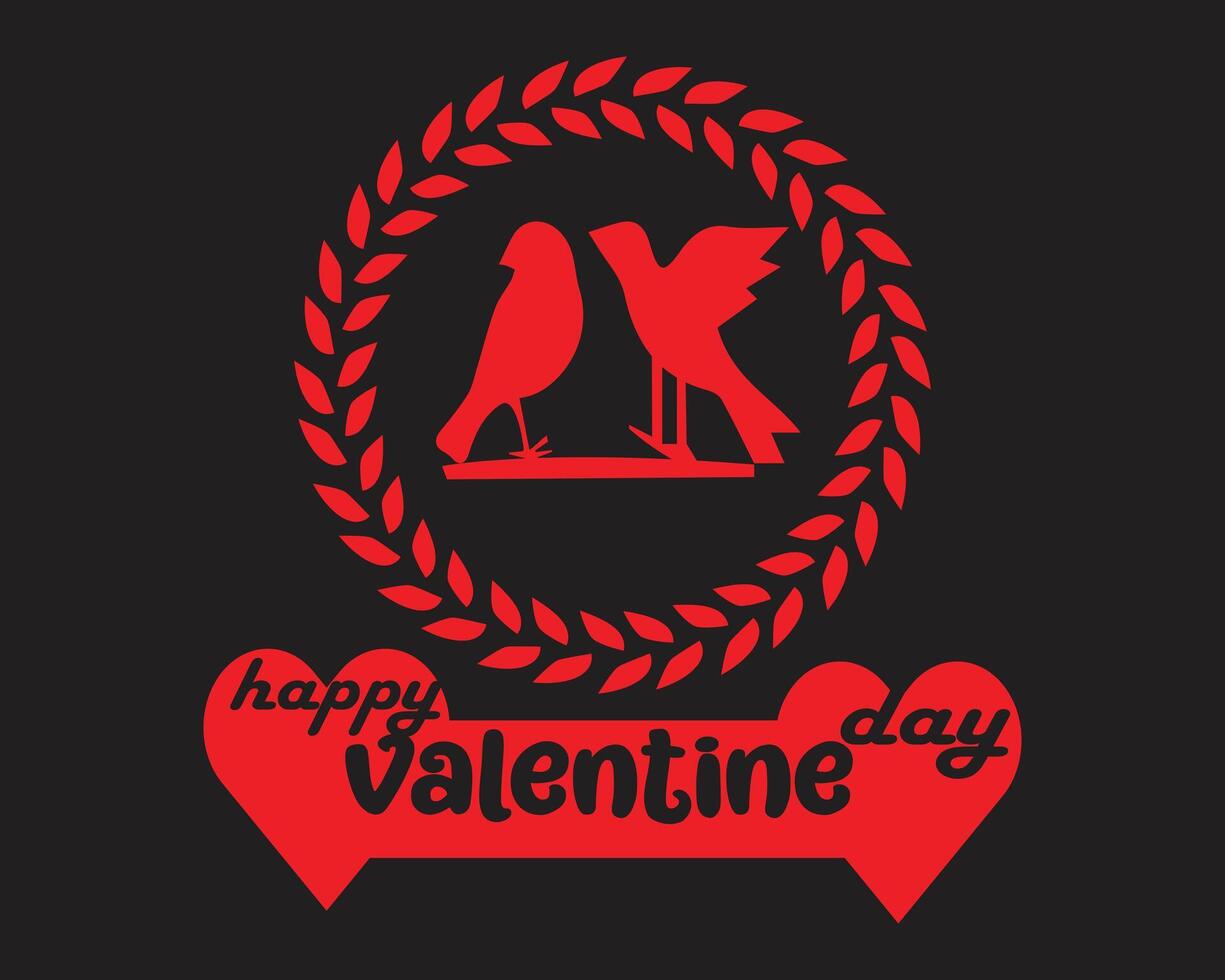 glücklich Valentinstag Tag Vektor mit Liebe bewirken