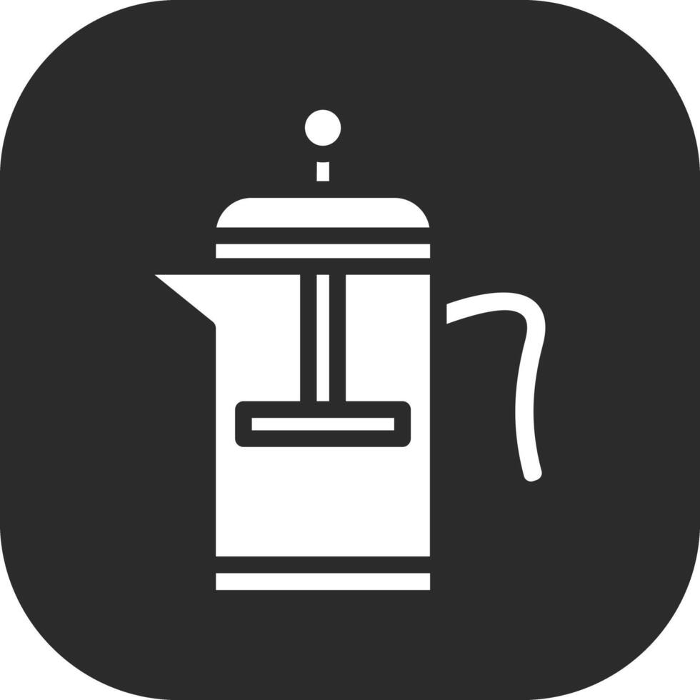 Kaffee Drücken Sie Vektor Symbol